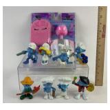 8 Smurfs Figures & 3 PC Unicorn Stationary Set
