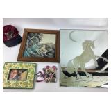 Unicorn Mirror, Framed Unicorn Art, Picture Frame,