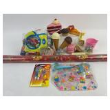 Vintage Lot: Play Foods, Craft Loops, Christmas