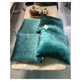 Green Throw Pillows, Ceramic Coffee Set