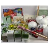 Holiday Craft Supplies With Styrofoam, Ornaments