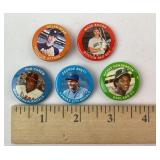 5 - 1984 MLB Baseball Fun Foods Button Pins: Boggs