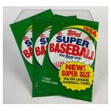 NOS 3 - 1984 Sealed Topps Super Baseball Card