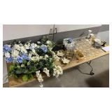 Artificial Floral Arrangements, Metal Leaf Trinket