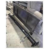 Wood Headboard/Footboard 64 in. Wide & Metal Bed