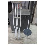 Crutches & Foldable Cane/Chair