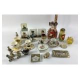 Decorative Porcelain Figurines, Cups, Dog Ornament