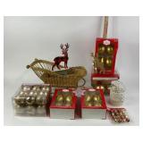 Holiday Time Christmas Decorations, Gold Ornaments