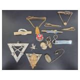 Anson 12k GF, Hickok Tie Bars, Knights Of Columbus