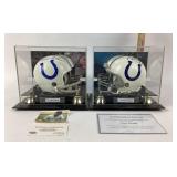 BubbaSmith, Tony Dungy Signed Mini Helmets