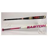 2 Softball bats: Dudley SB Series, Easton Cyclone