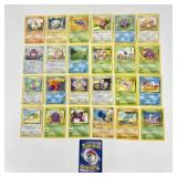 25 Vintage Pokemon Trading Cards