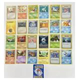 25 Vintage Pokemon Trading Cards