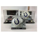 Indianapolis Colts Autographed Mini Helmets, Bob S