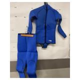 Parkway Design Blue Two-Piece Wetsuit small