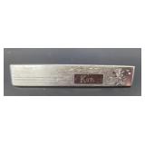 Sterling Silver Money Clip With Ken Engraving