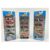 3 NOS Hot Wheels 5 Packs: X-Raycers, Track Builder