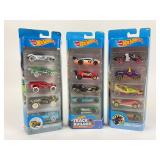 3 NOS Hot Wheels 5 Packs: Snow Stormers, Street
