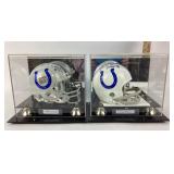 Indianapolis Colts Signed Mini Helmets