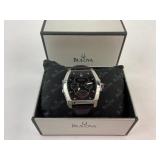 Bulova Mens Wintermoor leather watch, in box