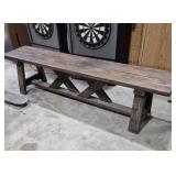 Wood Bench 14 in. X 72 in. X 18 in. H
