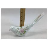 Fenton Glass Bird Hand Painted, Signed by Frieda H