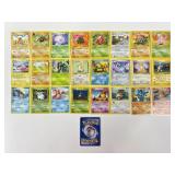 25 Vintage Pokemon Trading Cards