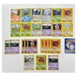 25 Vintage Pokemon Trading Cards