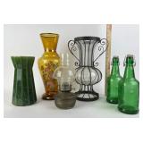 Imperial Vase, UGC Vase, Green Glass Bottles