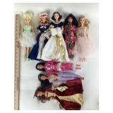 Barbie Dolls; Tinker Bell, Snow White, Colonial, N