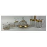 Gold-Trimmed EAPG Tableware