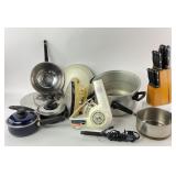 Cookware, Knife Block, Hair Dryer, Iron