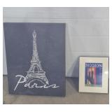 Canvas Print Eifel Tower Paris & Framed Art Print