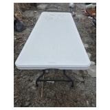 Lifetime 6 Foot Table With Folding Legs