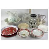 Coca-Cola Bowls, Pitchers, Decorative Plates