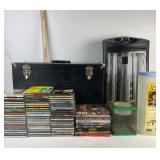 Music CDs, DVDs, Heater, Case, Bread Buddy