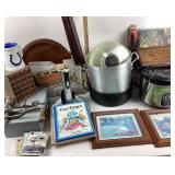 Pots, Salmon Tray, Books, Aroma Crockpot, Framed A