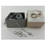 ACPL .925 Marked Sterling Silver cross necklace,