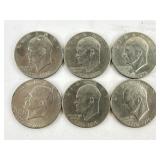 Eisenhower 1776-1076 Half Dollars qty 6