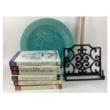 Cookï¿½s Illustrated Cookbooks With Plate, Book Hold