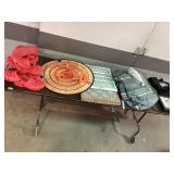 Flood Light, Axe Throwing Toy, Bedding +