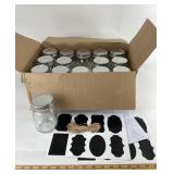 Clear Glass Jars With Lids, Chalkboard Labels