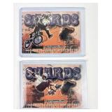 2- 2000 Fleer Adrenaline Event Used Tire Patch