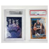 2- NBA Graded Trading Cards