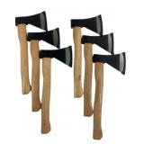 Wood Handle Hatchets With Steel Blades, Dipped Edg