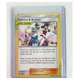 Pokemon Sabrina & Bryce Promo Miss Cut Error Card