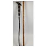 Carved Horn Tribal Bird Walking Stick