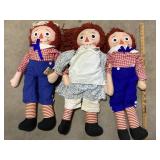 Tall Raggedy Ann Dolls
