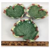 Bordallo Pinheiro Footed Autumn Leaf Trays