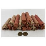 18 Rolls Of Pennies, Pre 1940-1959